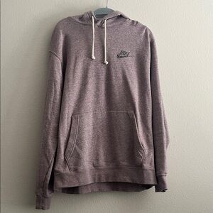 Nike Men's Heather Mauve Pullover Hoodie